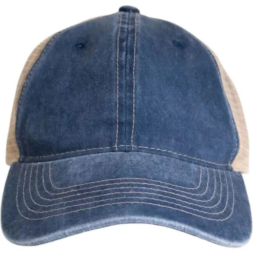 FWRD Camper Trucker Cap Denim-Khaki Front